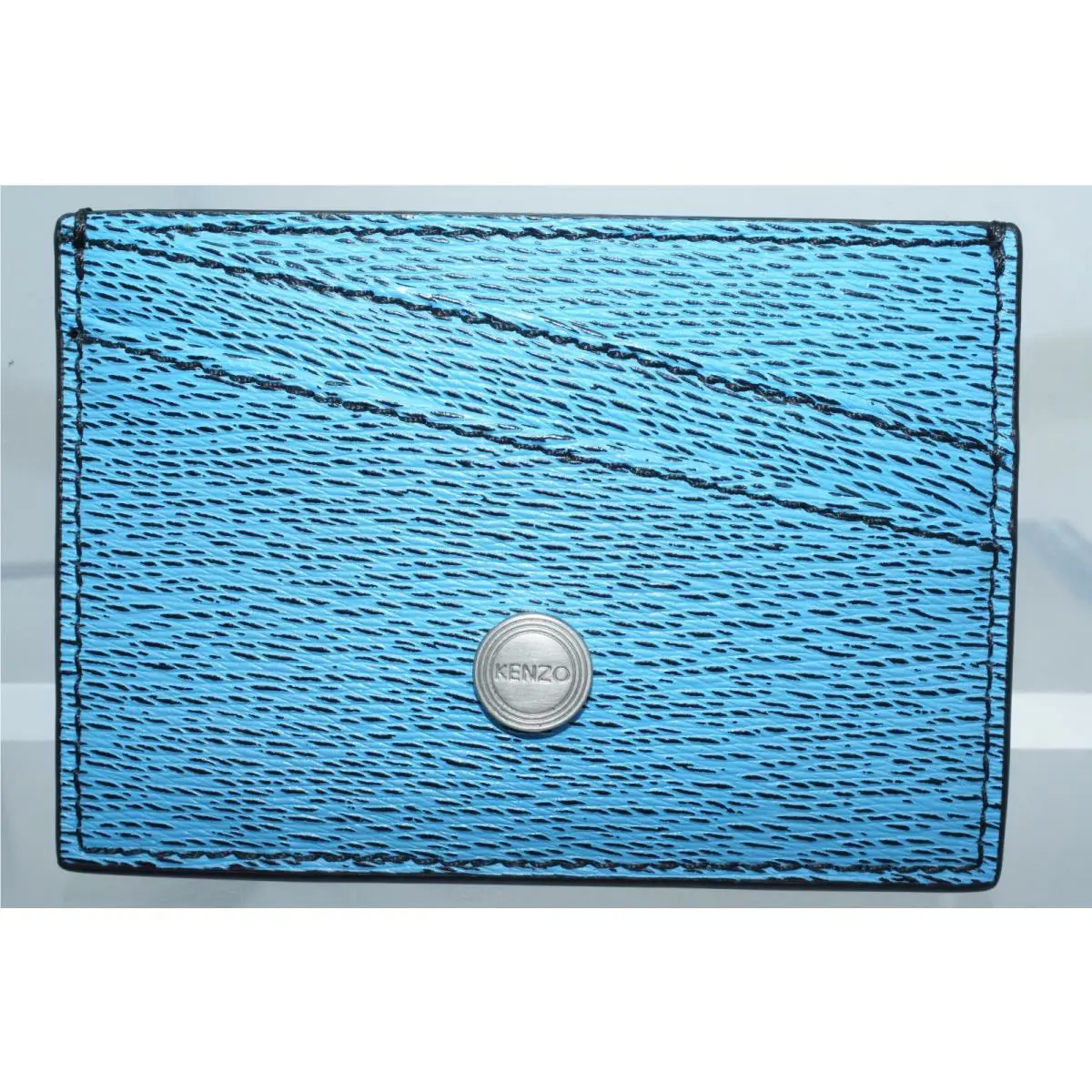 Kenzo Men`s Blue Wallet Credit Card Holder Money CC Case