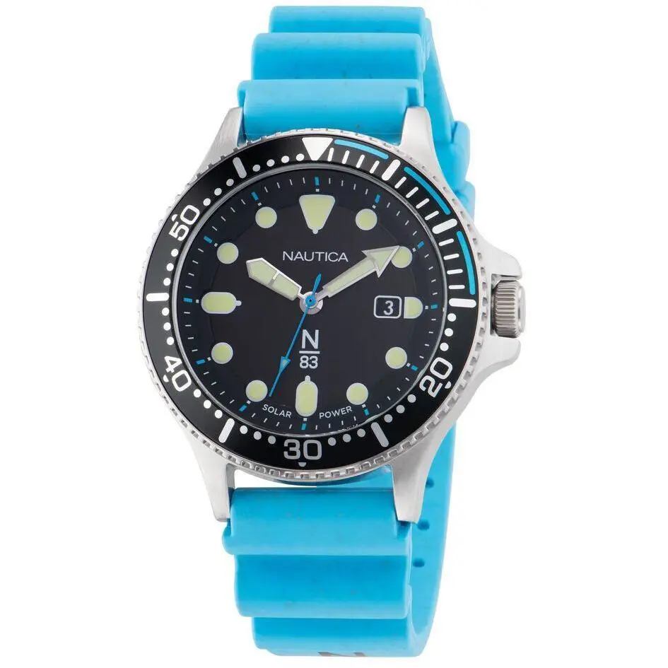 Nautica Cocoa Beach Blue PU Mens Watch
