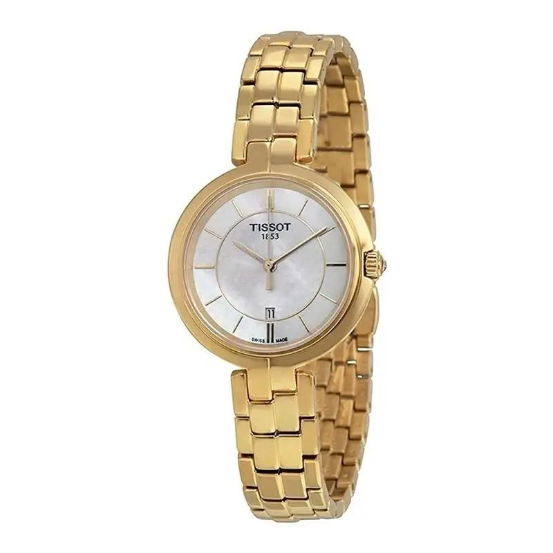 Flamingo Quartz White Mop Dial Ladies Watch T094.210.33.111.00 by Tissot