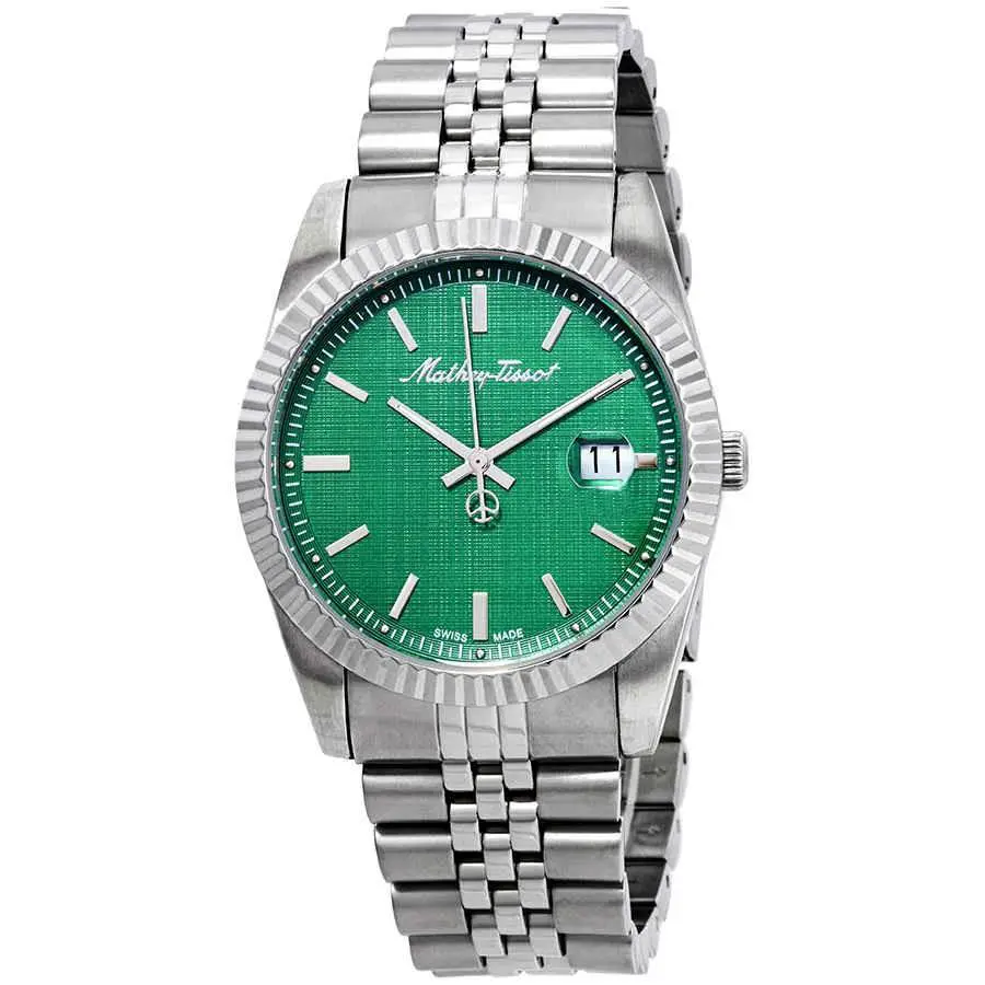 Mathey-tissot Mathey Iii Quartz Green Dial Men`s Watch H810AV