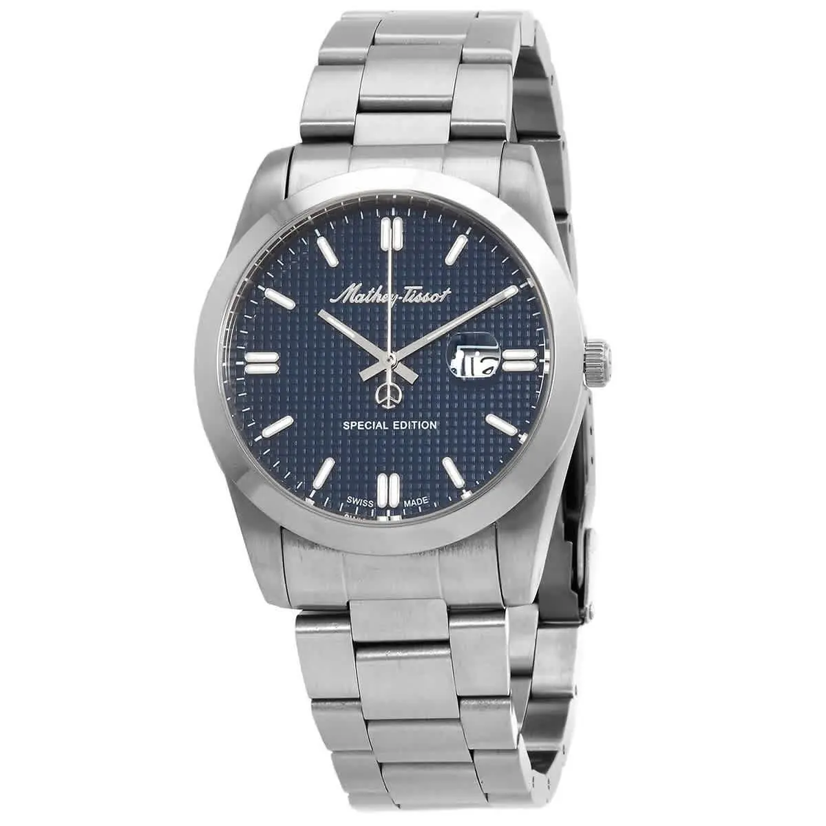 Mathey-tissot Mathy Chess Quartz Blue Dial Men`s Watch H452ABU