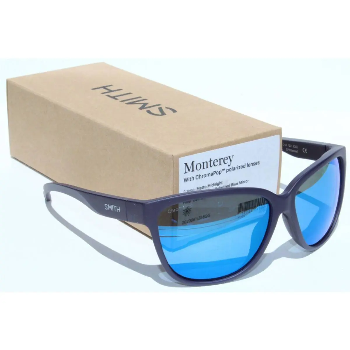 Smith Optics Monterey Polarized Sunglasses Matte Midnight/blue Mirror