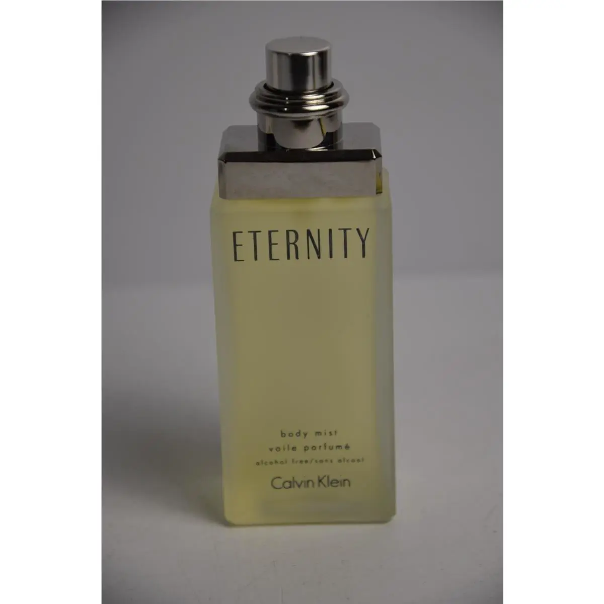 Vintage Calvin Klein Eternity Body Mist Voile Parfume 3.4 OZ Full Bottle No Lid