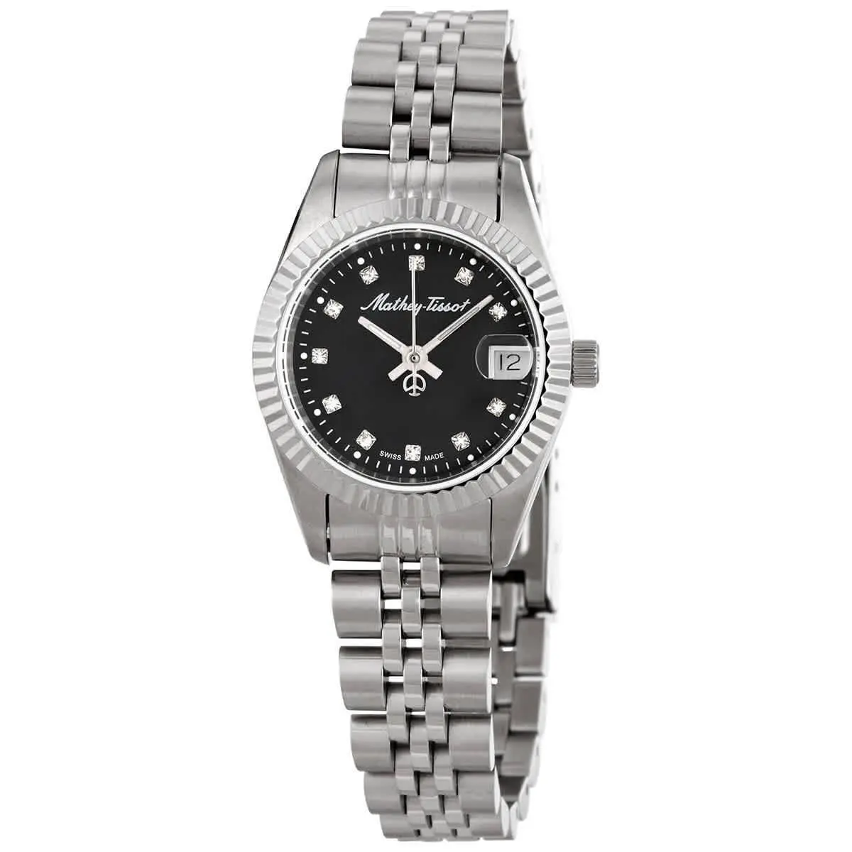 Mathey-tissot Mathy II Quartz Black Dial Ladies Watch D710AN