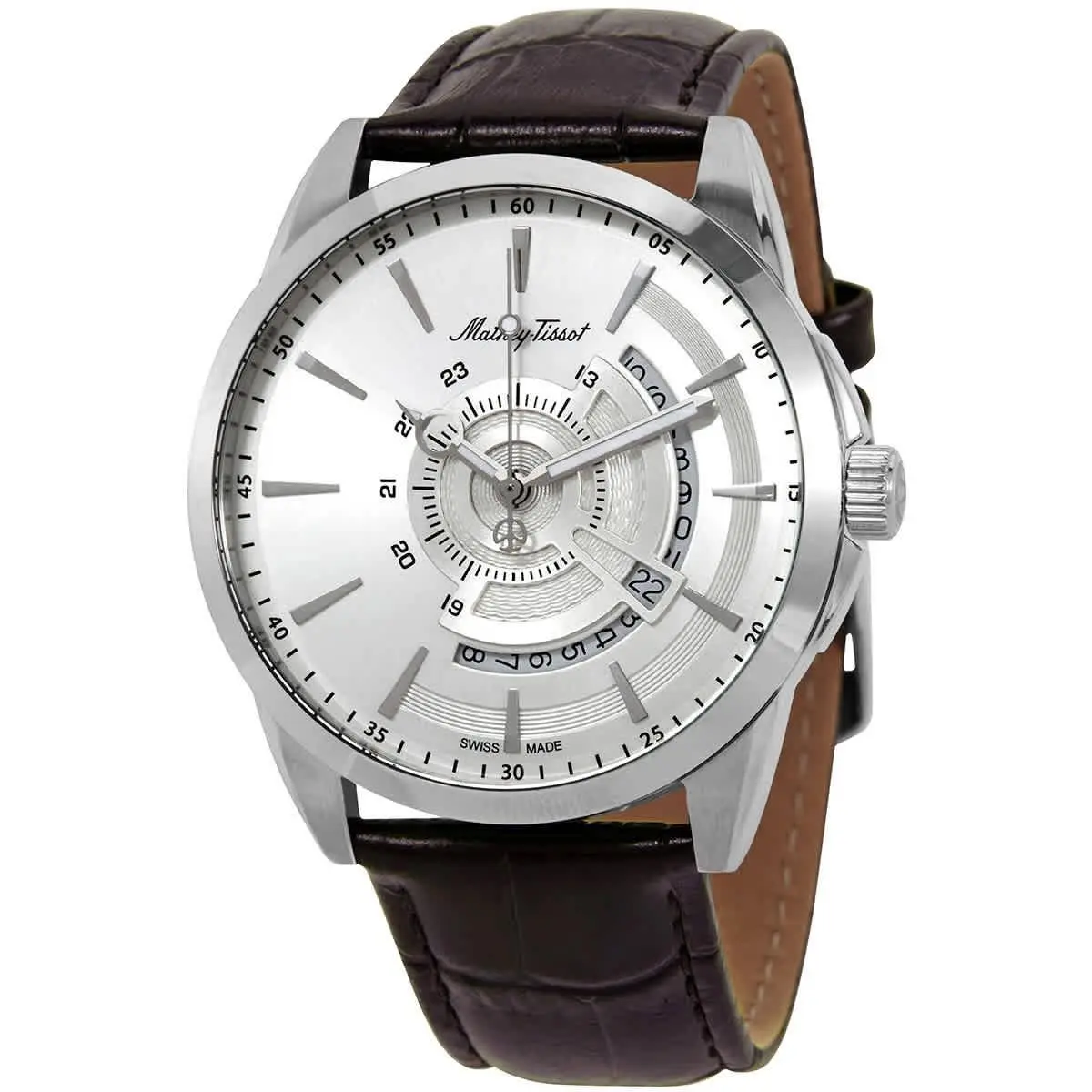 Mathey-tissot Mondo Quartz Silver Dial Men`s Watch H711AS
