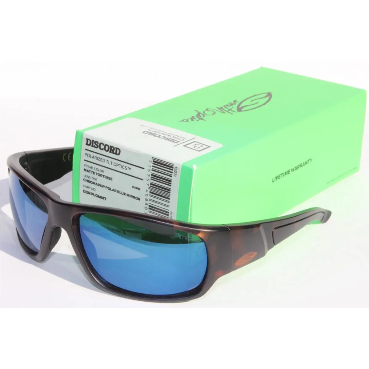 Smith Discord Polarized Sunglasses Tortoise/chromapop Blue Mirror