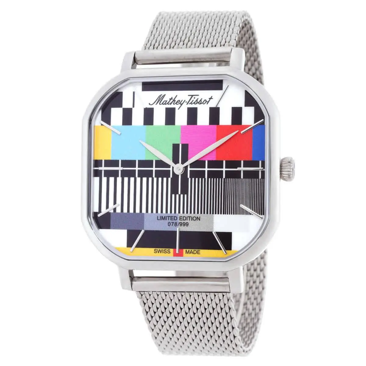 Mathey-tissot Monsoon Square Multi-color Dial Men`s Watch H7917TV