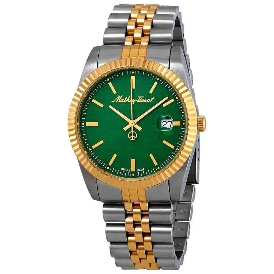 Mathey-tissot Mathey Iii Quartz Green Dial Men`s Watch H810BV