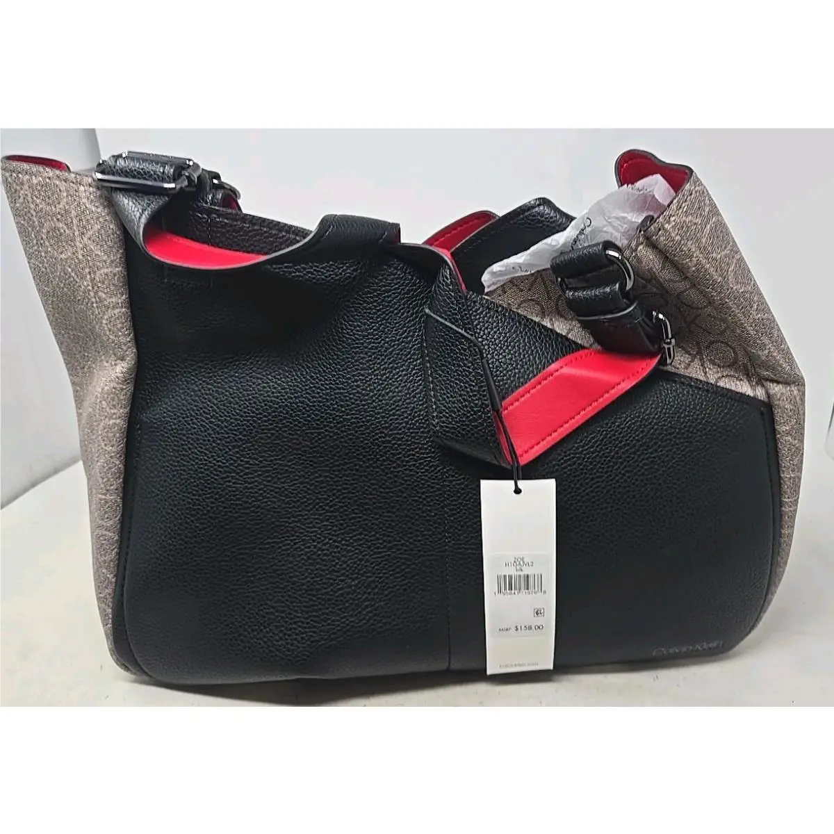 Calvin Klein Leather Tote Handbag with Coin Purse UR