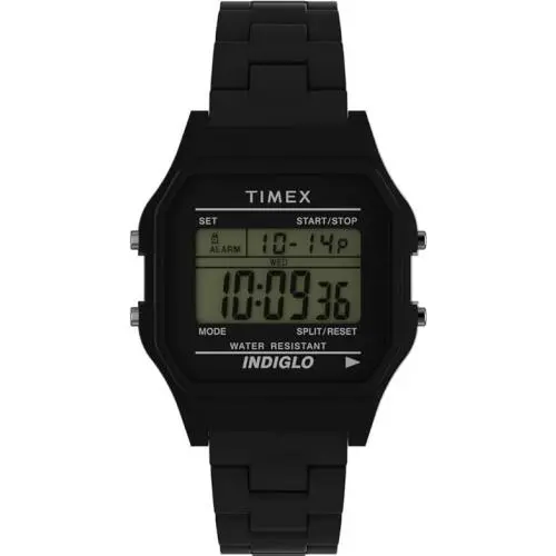 Classic Quartz Digital Black Dial Watch TW2V20000 by Timex