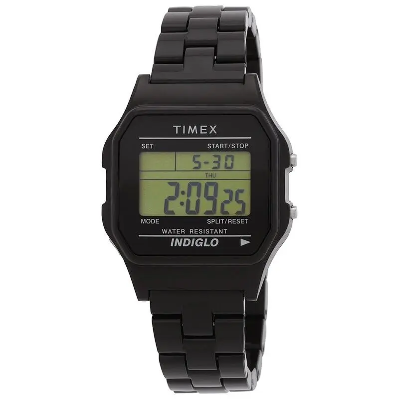 Classic Quartz Digital Black Dial Watch TW2V20000 by Timex