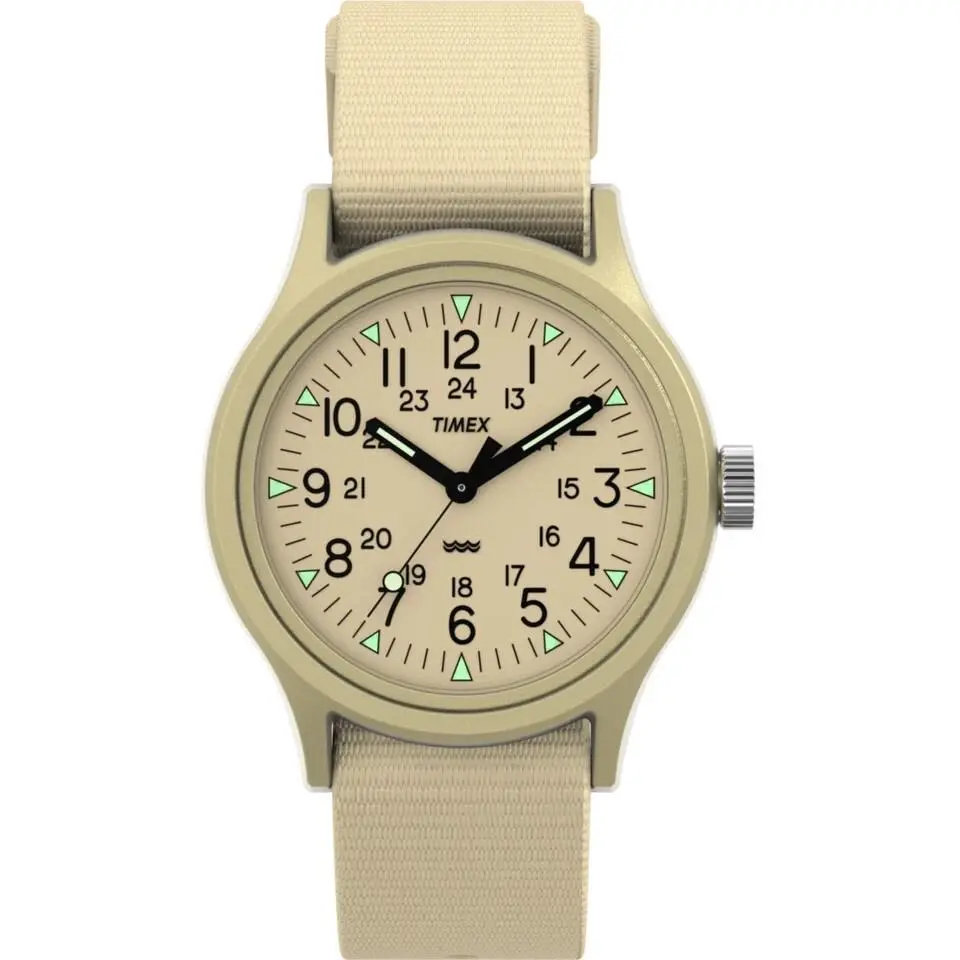 Military TW2Y19800 MK1 Quartz Watch 36mm Beige by Timex
