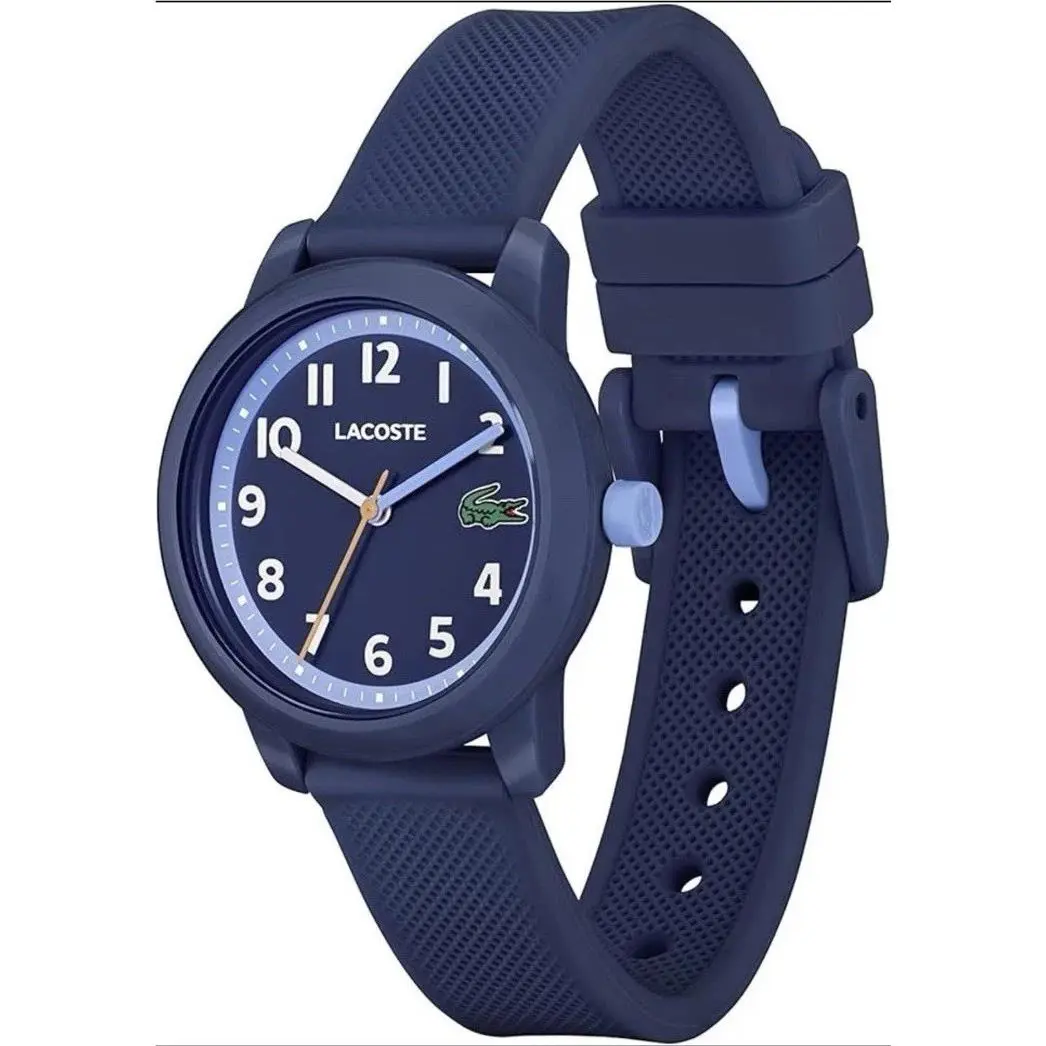 Lacoste Kids Watch 2030043 Quartz Blue Dial Textured Rubber Band 33mm