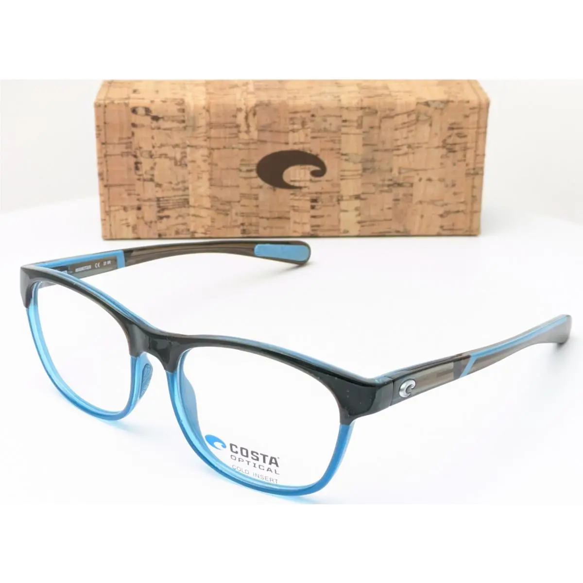 Costa Del Mar Mauritius Ocr 130 151 Black Blue Men Eyeglasses Frames 53-18-140