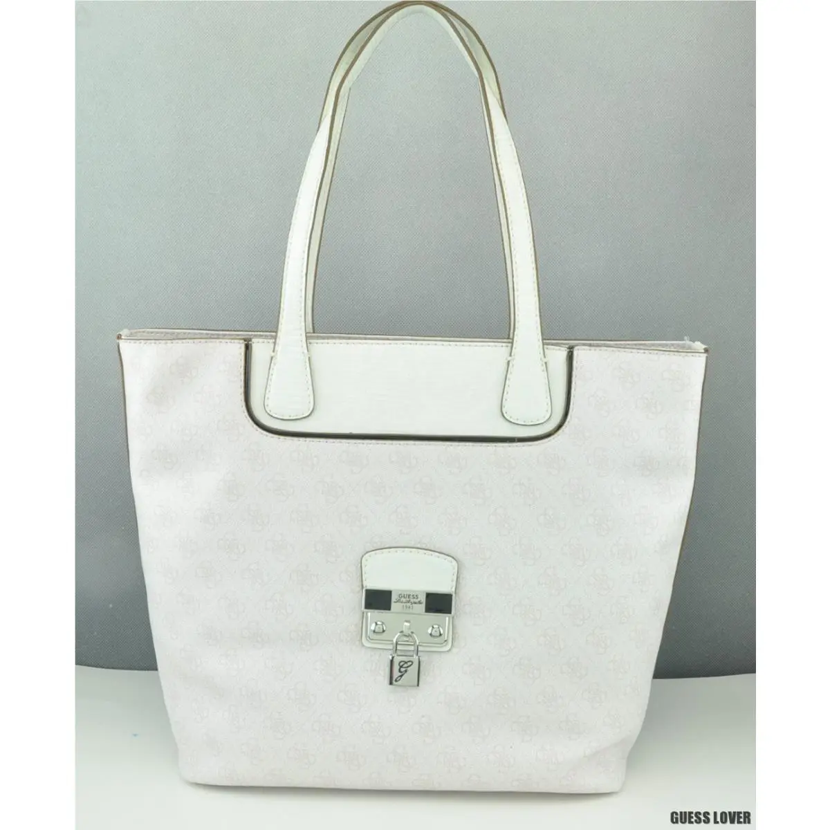 Trend Limited Guess Handbag Ladies Hewitt Totes Bag White Multi
