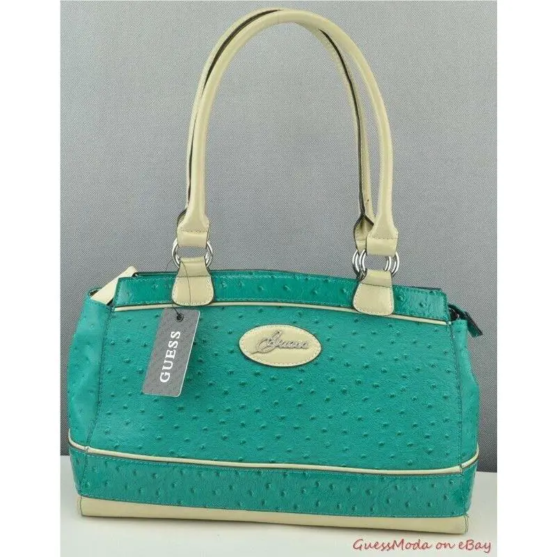 Guess Ladies Handbag Satchel Bag Saphire Multi Cool Chic