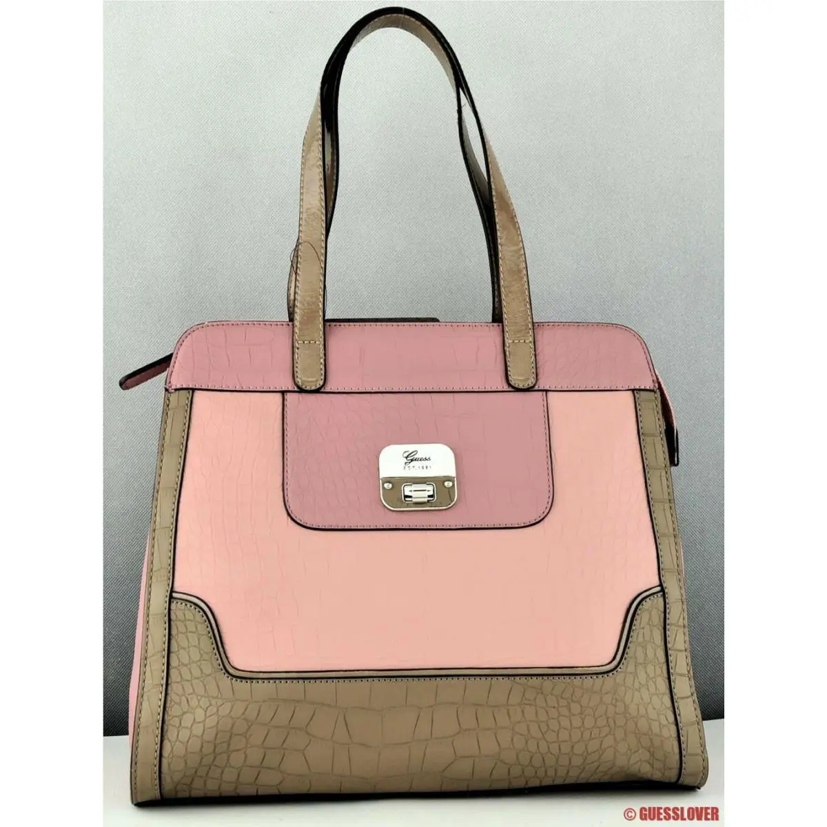 Guess Ladies Handbag Tote Bag Rose Multi Nashi
