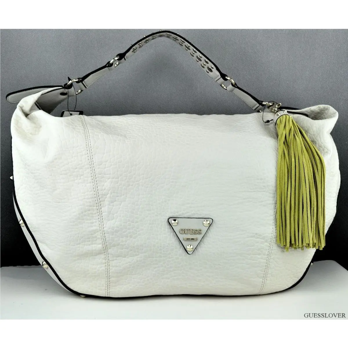 Usa Handbag Guess Satchel Wild at Heart Ladies Milk Hobo Bag Prime