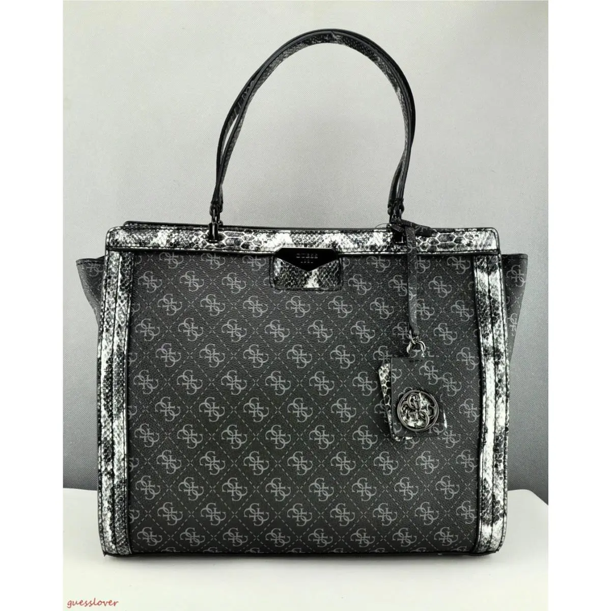 Usa Chic Handbag Guess Satchel Tote Taree Ladies Onyx Prime Bag