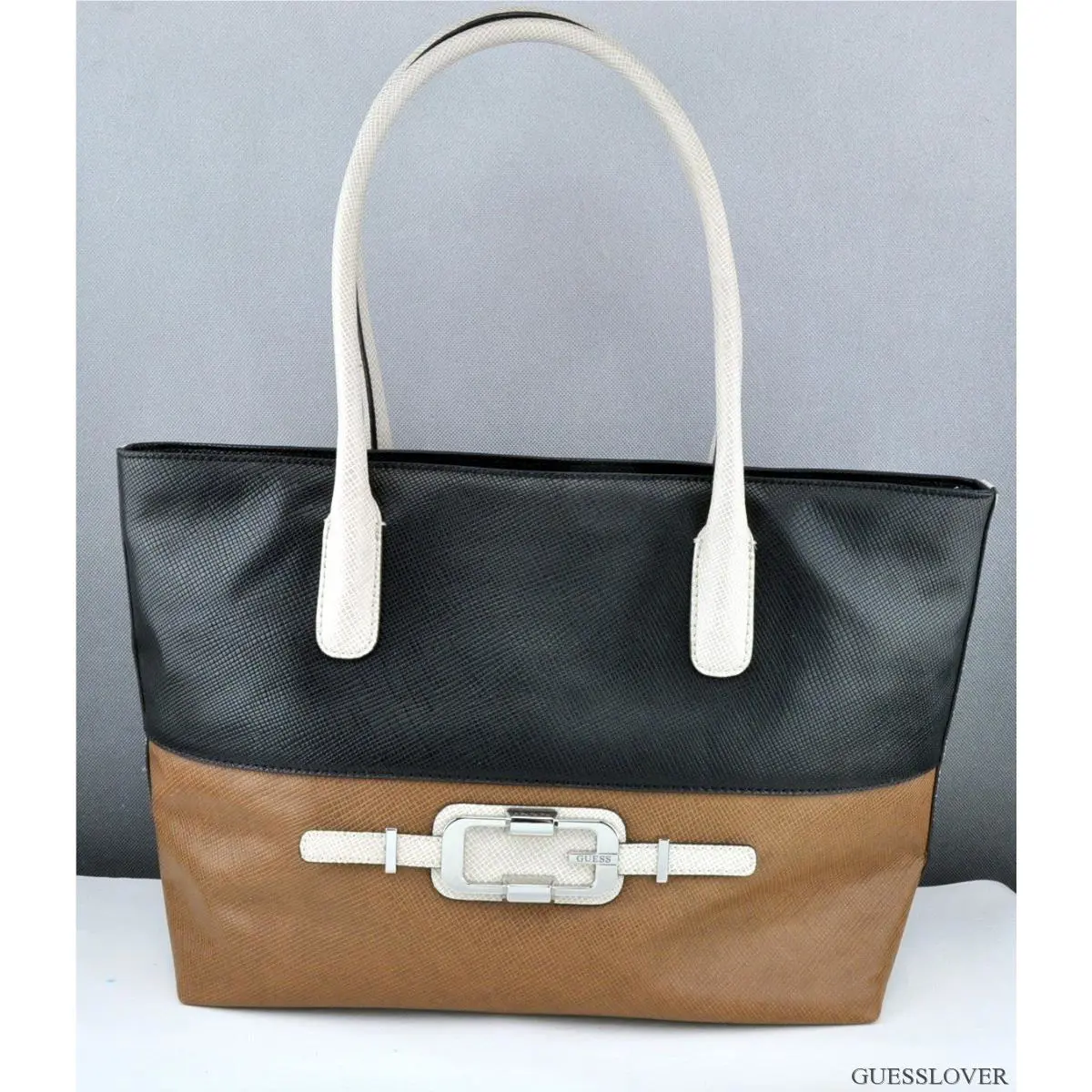 Usa Chic Handbag Guess Jonsi Totes Bag Black Multi Lovely Stylish