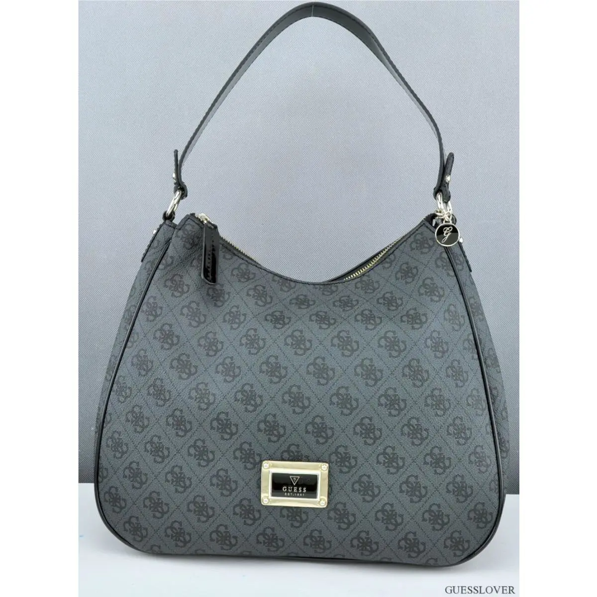 Guess Ladies Handbag Totes Bag Coal Reama
