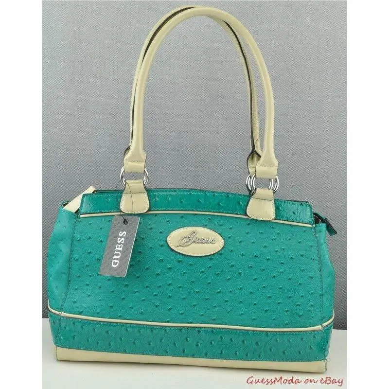 Usa Chic Handbag Guess Satchel Tote Cool Chic Ladies Saphire Multi Bag