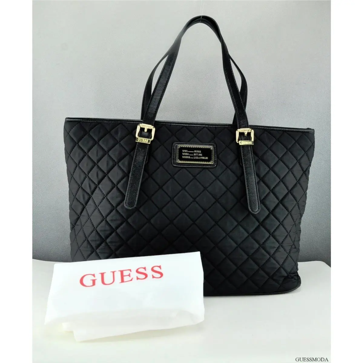 Trend Guess Limited Handbag Ladies Florencia Bag Black Satchel Tote