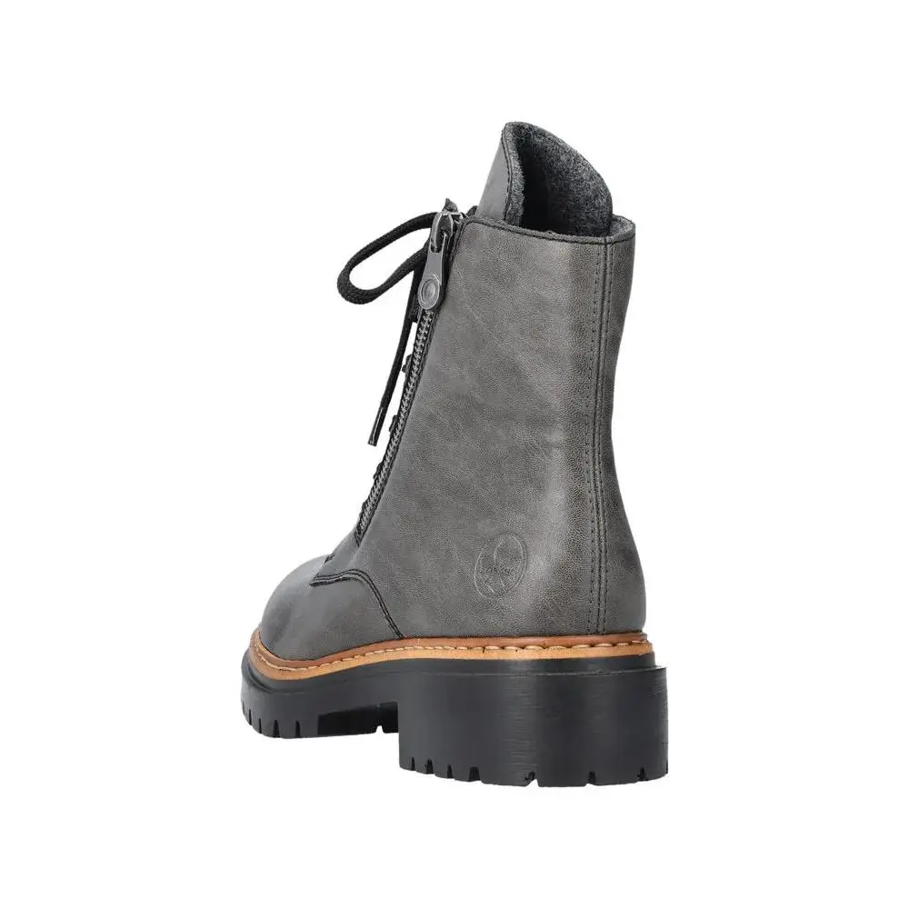 Rieker shoes - Rieker® Women`s 8.5 M (EU 40) 72611 Lined Lace-Up Ankle Boot in - 72611 - Gray 2