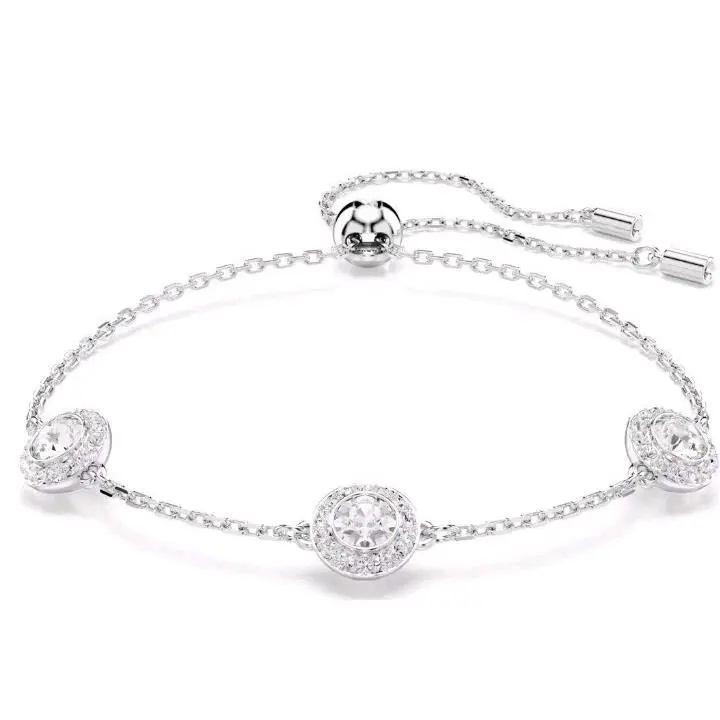 Swarovski Una Angelic Bracelet Round Cut Double Sided Motifs Rhodium Plated