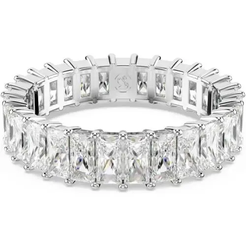 5693409 Women`s Ring Matrix Rhodium Plated Zirconia Size 8 by Swarovski