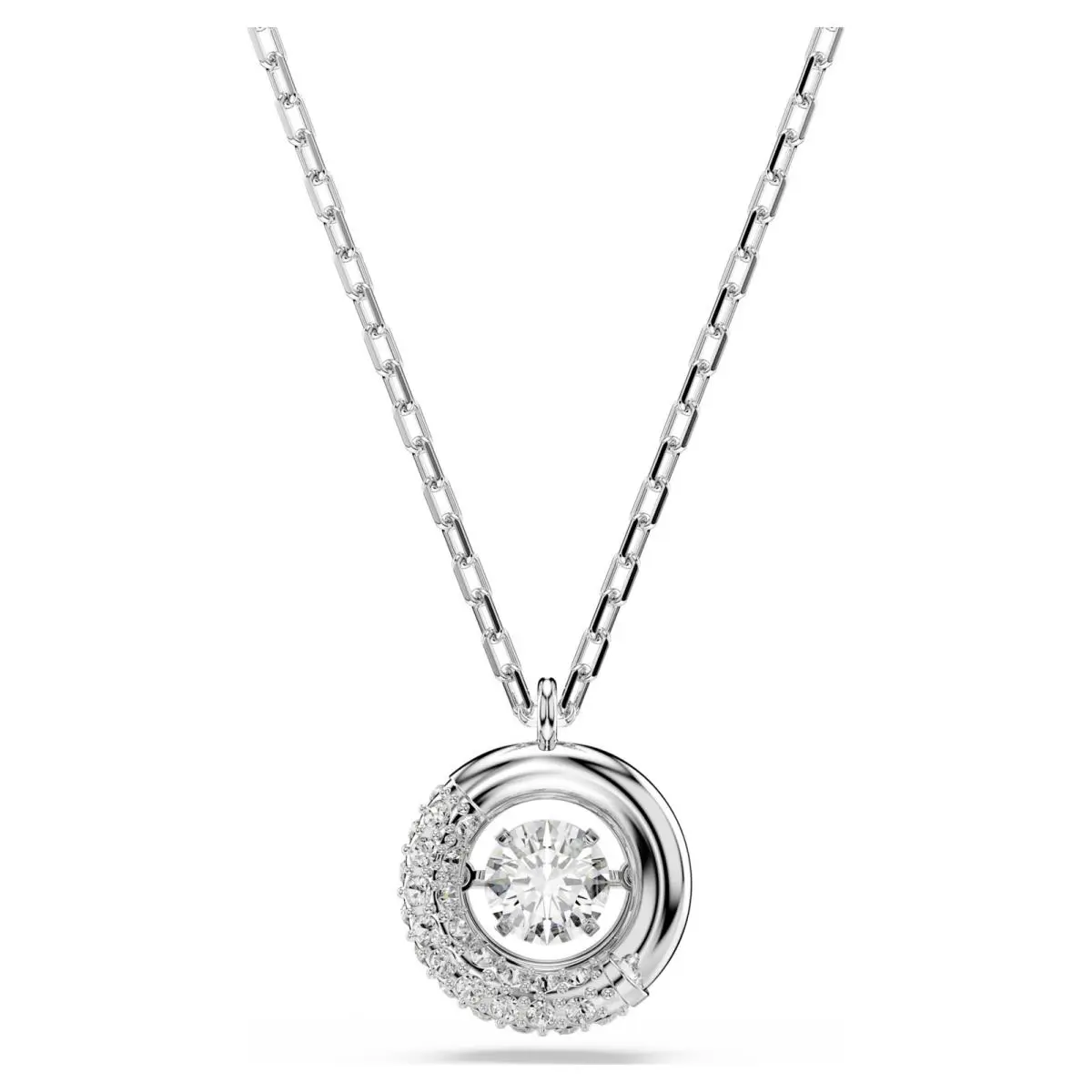 Swarovski Dextera Pendant Necklace Round Cut White Rhodium Plated 5733400