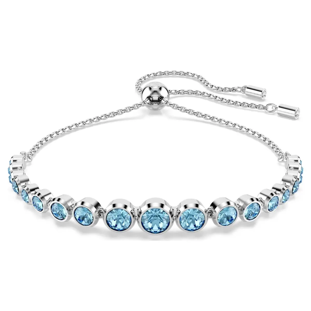 Swarovski Imber Bracelet Mixed Round Cuts Blue Rhodium Plated 5719282