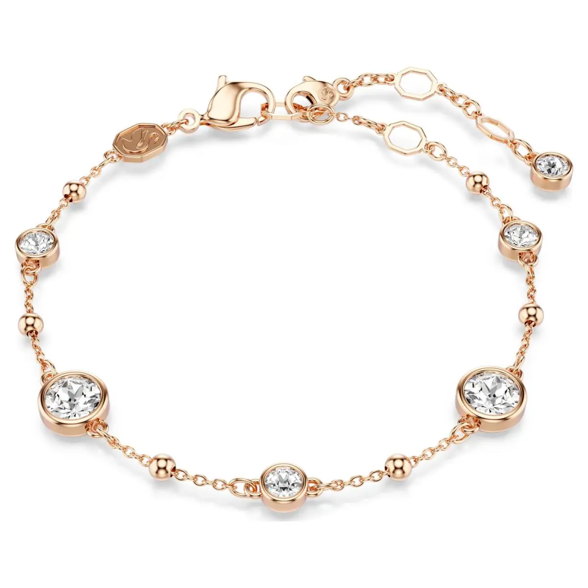 Swarovski Imber Bracelet Round Cut White Rose Gold-tone Plated 5730677