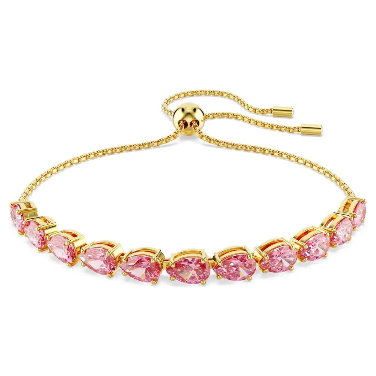 Swarovski Matrix Bracelet Pear Cut Pink Gold-tone Plated 5707187
