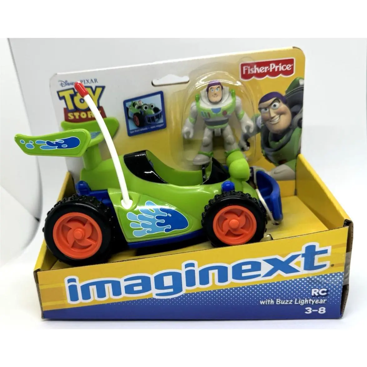 Buzz R.c. Toy Story Imaginext Disney Pixar Figure Race Car Fisher-price