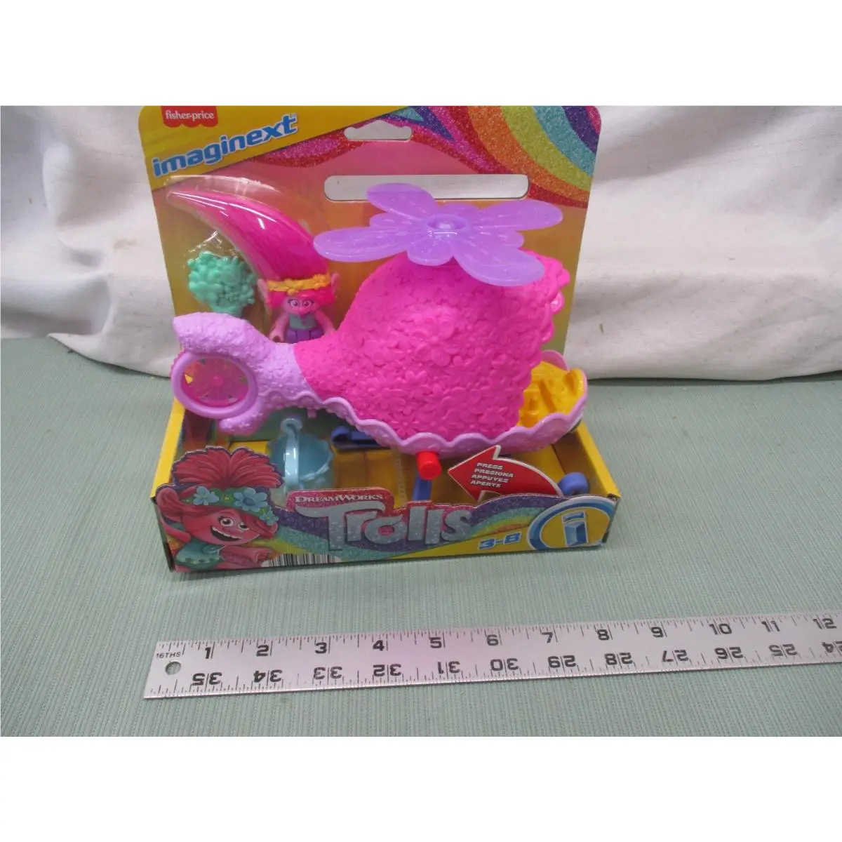 Fisher Price Imaginext Trolls Helicopter Toy Poppys Copter Set