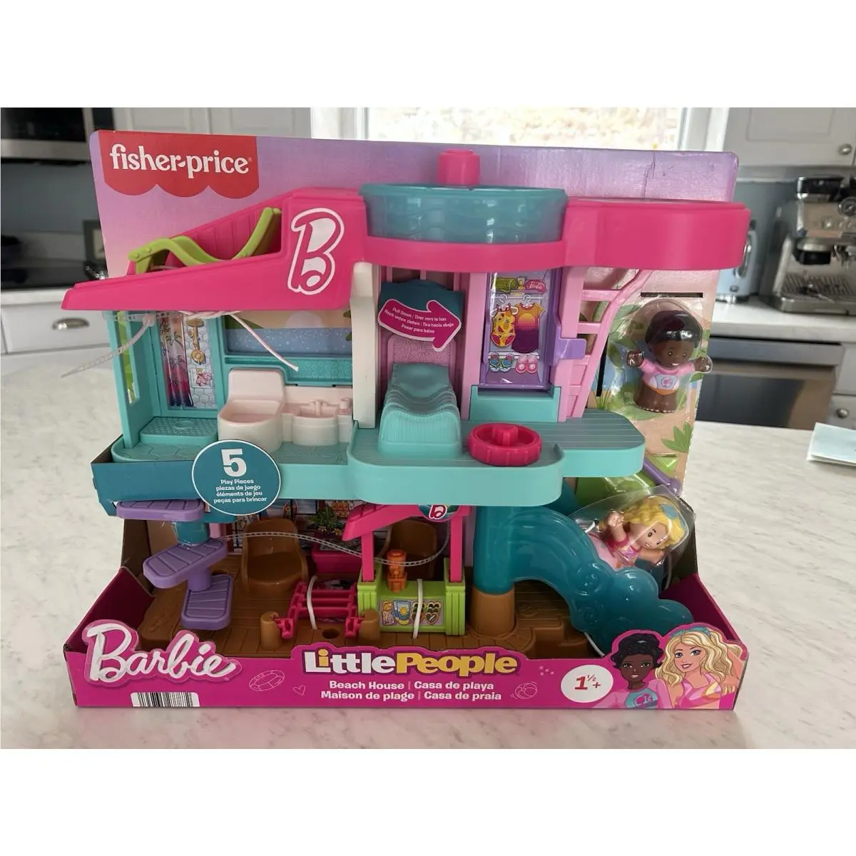 Fisher-price Little People Toddler Toy Barbie Beach House