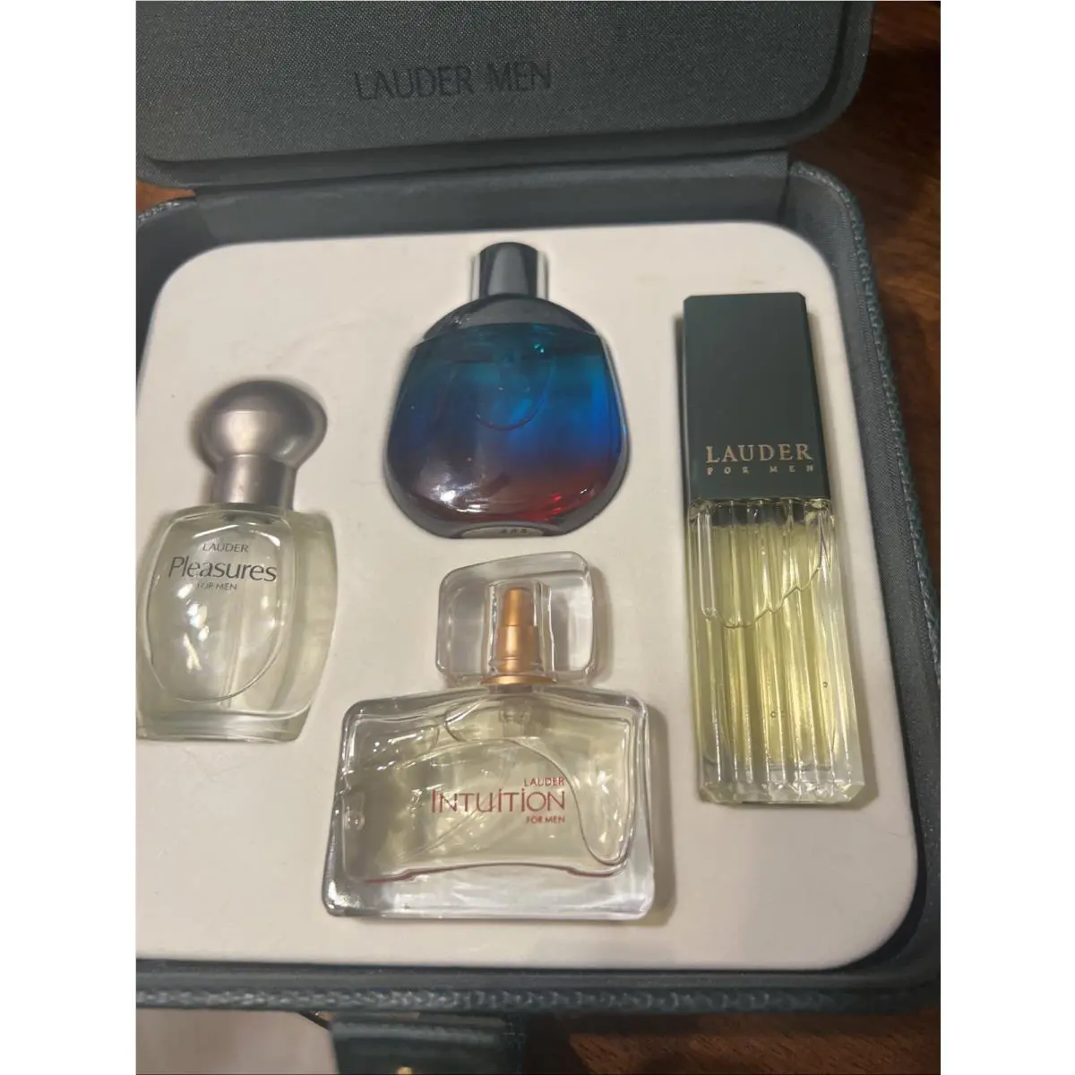 Estee Lauder Parfum Set 4 Men 3×0.5 oz/15ml 1×0.4oz/12ml Vintage Rare