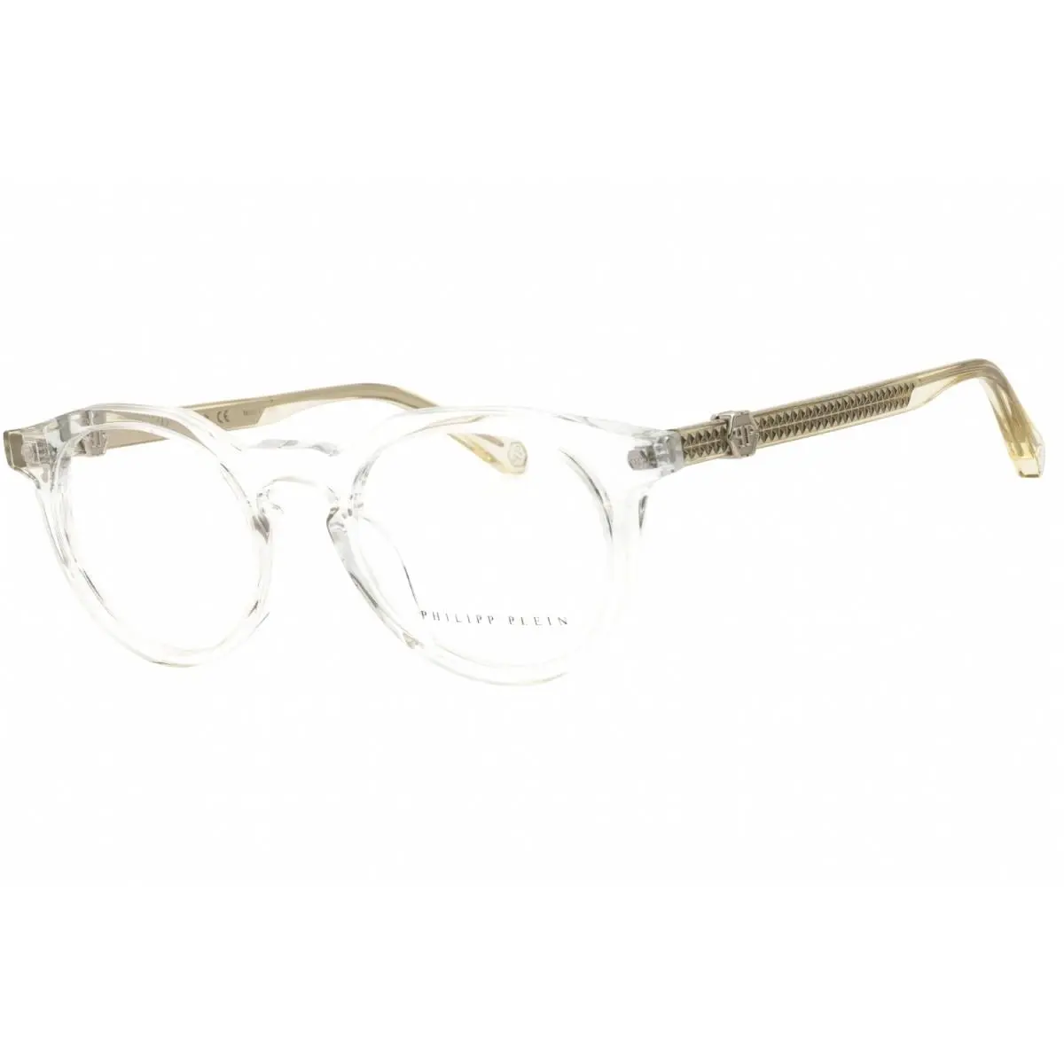 Philipp Plein VPP060M 49880Y Eyeglasses Transparent Gray Frame 49mm