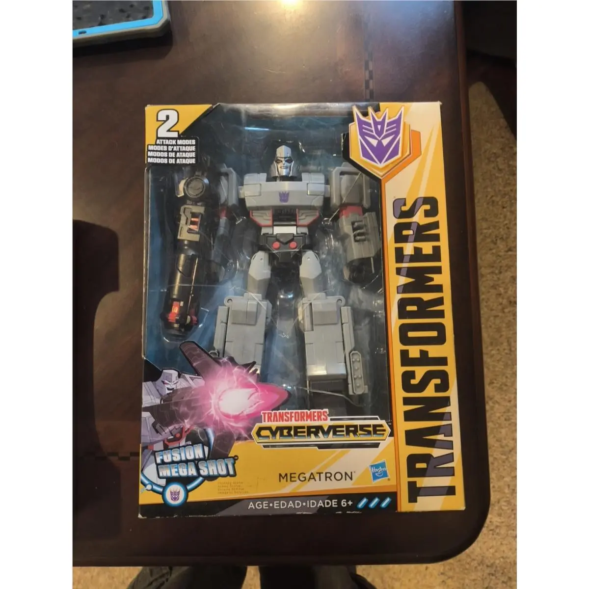 Transformers Cyberverse Fusion Mega Shot - Megatron Action Figure