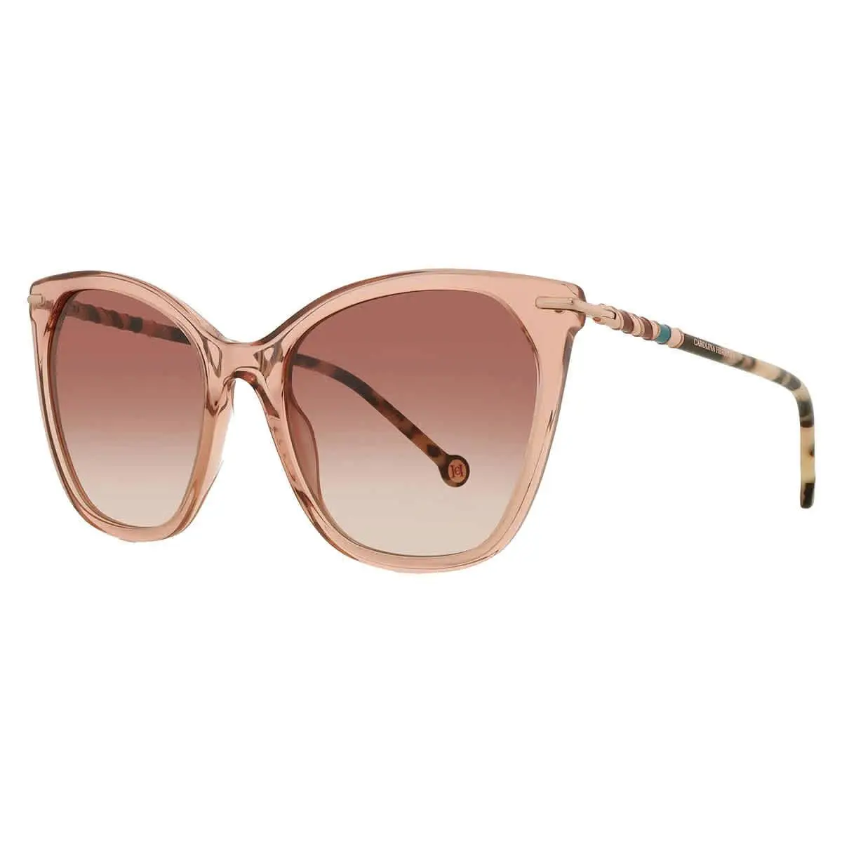 Carolina Herrera Brown Gradient Cat Eye Ladies Sunglasses Her 0091/S 0L93/HA 56 - Brown, Frame: Brown, Lens: Brown