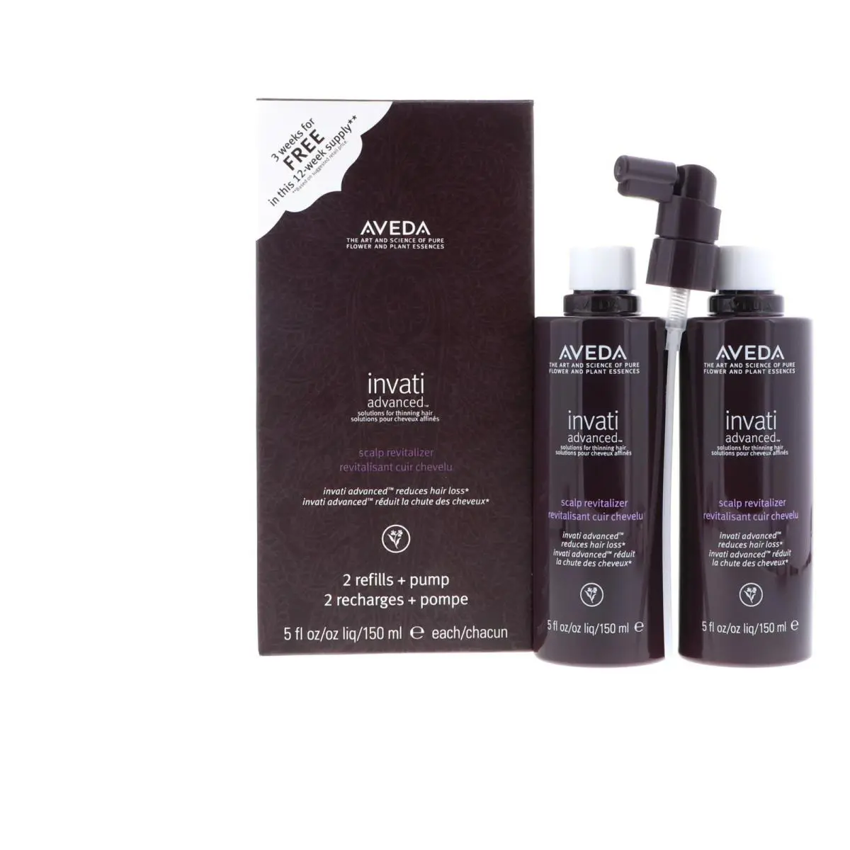 Invati Advanced Scalp Revitalizer Duo Pack Total of 10 oz by Aveda