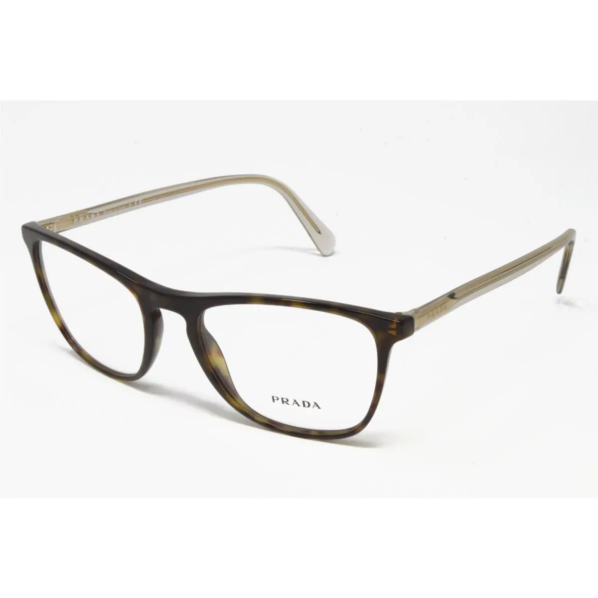 Prada PR08VV-2AU1O1 Men`s Eyeglasses Havana 53mm Square Plastic Italy