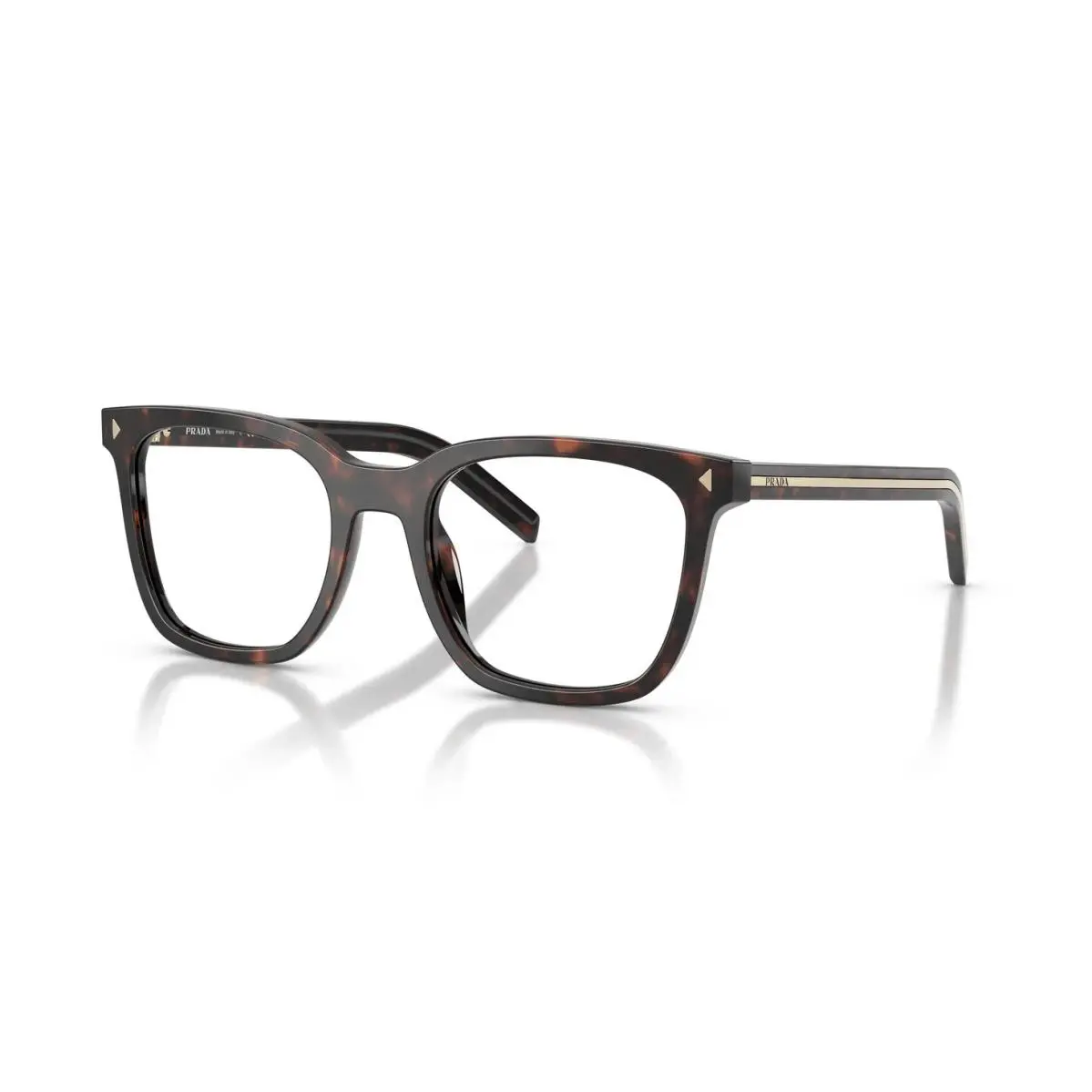 PR B11V Root Tortoise 17N1O1 52mm Eyeglasses by Prada