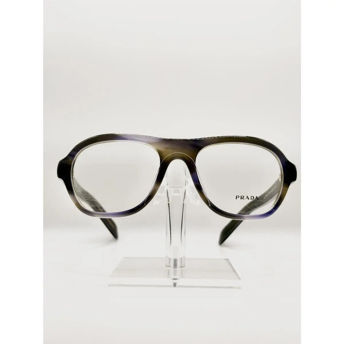 Prada Vpr C12 Eyeglasses- Striped Lagoon
