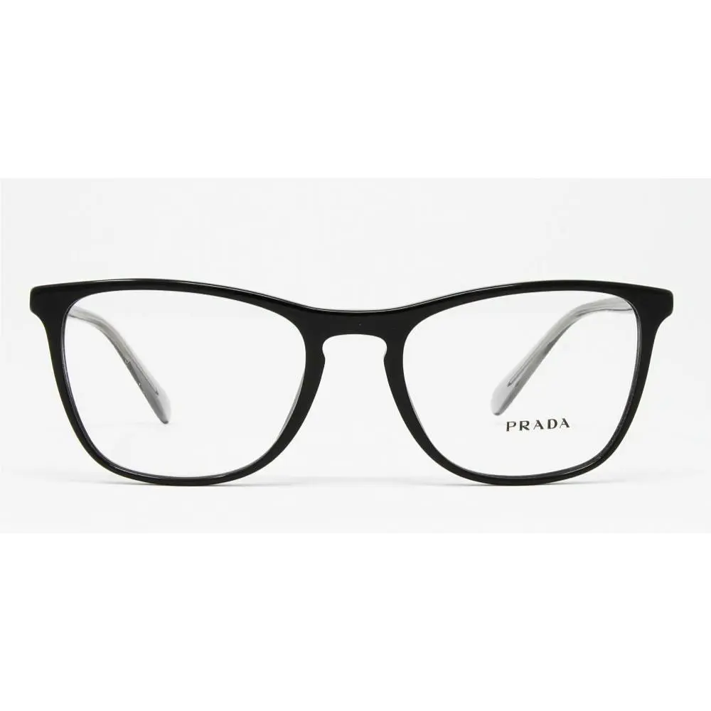 Prada PR08VV-1AB101 Men`s Eyeglasses Black 53mm Square Plastic Italy
