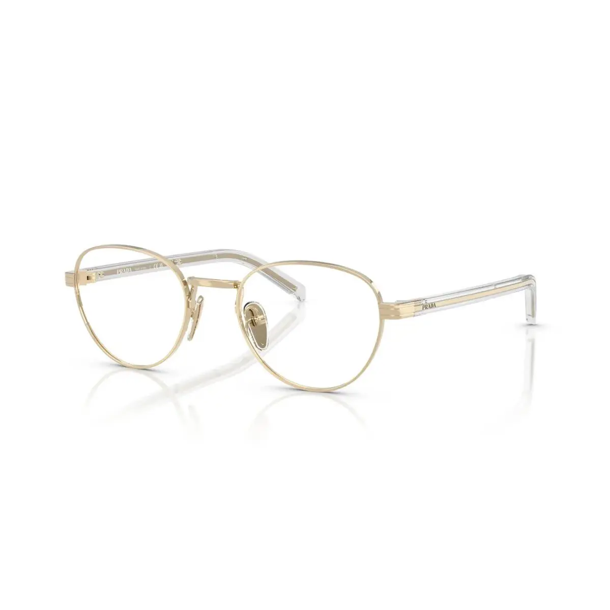 Prada PR B53V Pale Gold and Silver ZVN1O1 Eyeglasses