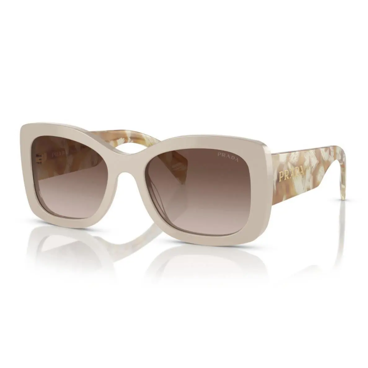Prada Square Brown Gradient Sunglasses