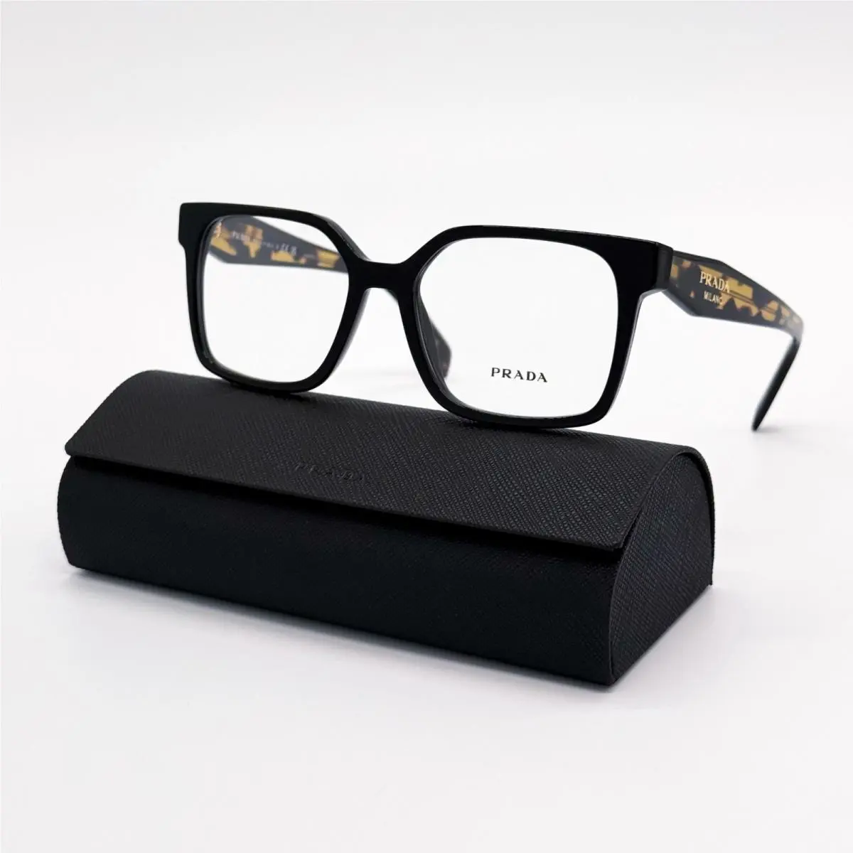 Prada Eyeglasses PRB03V 3891O1 Black Havana Women PR B03V 3891O1