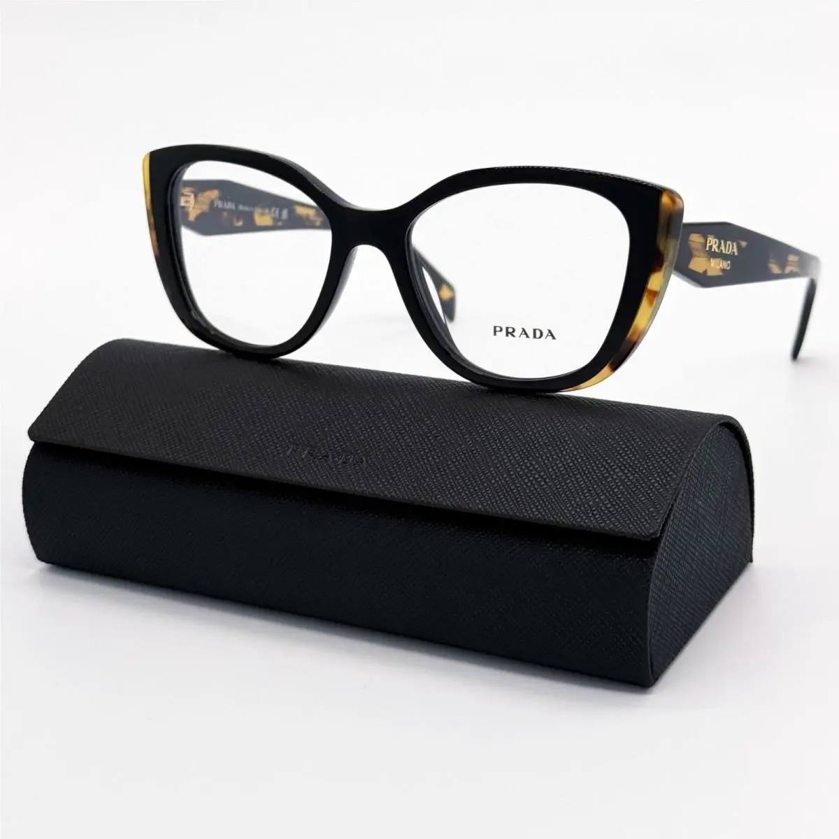 Prada Eyeglasses PRB04V 3891O1 Black Havana Women PR B04V 3891O1 Vpr B04